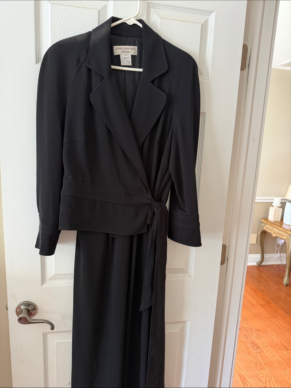 Jones New York Black Long Sleeve Wrap Dress and Jacket